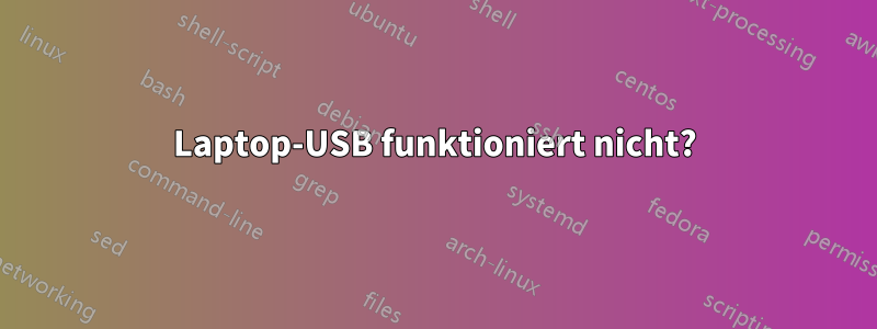 Laptop-USB funktioniert nicht?