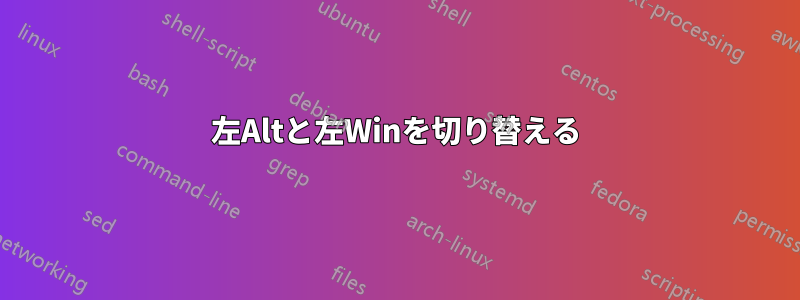 左Altと左Winを切り替える