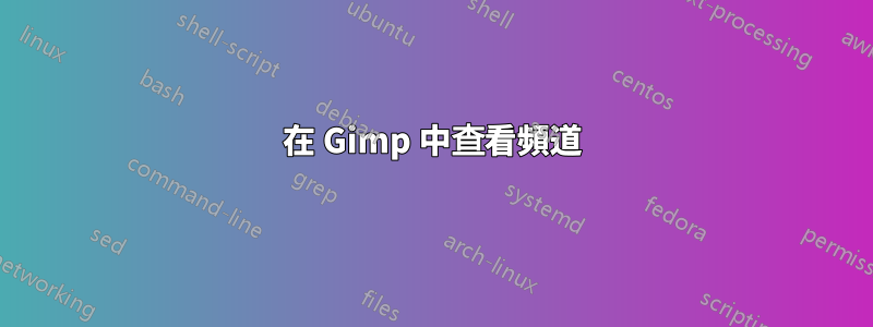 在 Gimp 中查看頻道