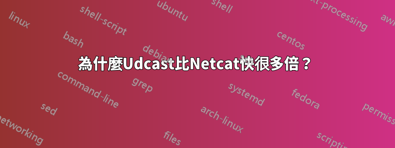 為什麼Udcast比Netcat快很多倍？