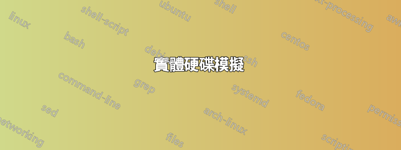 實體硬碟模擬