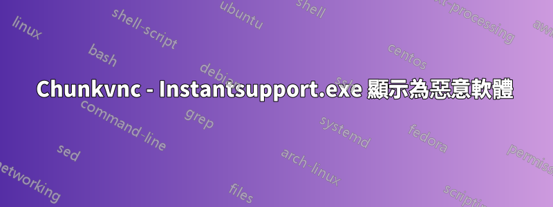 Chunkvnc - Instantsupport.exe 顯示為惡意軟體