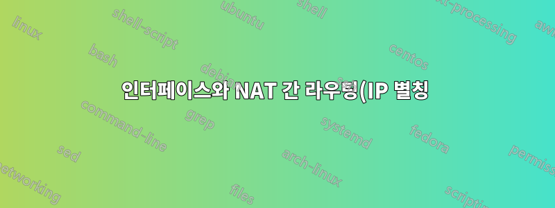 인터페이스와 NAT 간 라우팅(IP 별칭)