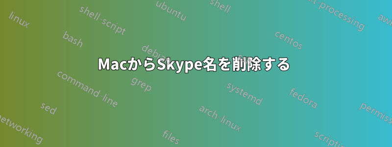 MacからSkype名を削除する