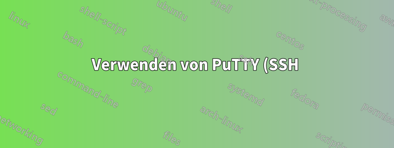 Verwenden von PuTTY (SSH) zum Herstellen einer Verbindung zum Heimrouter