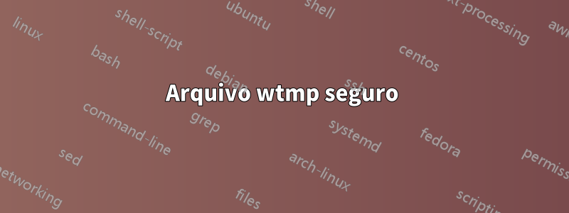 Arquivo wtmp seguro