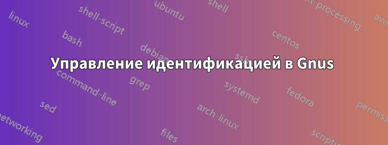 Управление идентификацией в Gnus