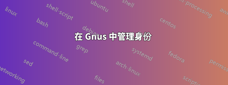 在 Gnus 中管理身份