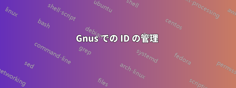 Gnus での ID の管理