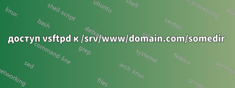 доступ vsftpd к /srv/www/domain.com/somedir