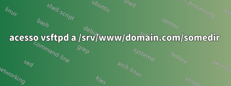 acesso vsftpd a /srv/www/domain.com/somedir