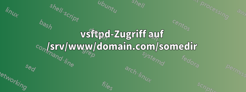 vsftpd-Zugriff auf /srv/www/domain.com/somedir