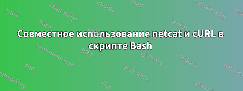Совместное использование netcat и cURL в скрипте Bash
