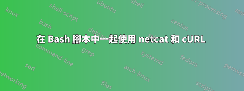 在 Bash 腳本中一起使用 netcat 和 cURL