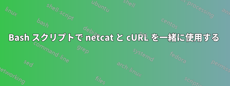 Bash スクリプトで netcat と cURL を一緒に使用する