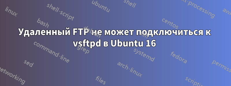 Удаленный FTP не может подключиться к vsftpd в Ubuntu 16