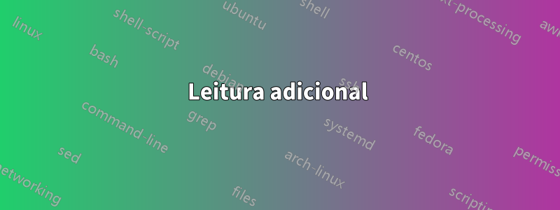 Leitura adicional