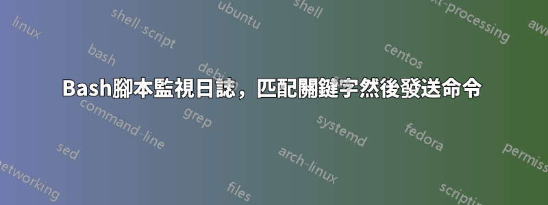 Bash腳本監視日誌，匹配關鍵字然後發送命令