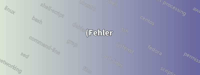 (Fehler) kein gültiger Bezeichner der IP-Nummer auf dem Ubuntu-Terminal