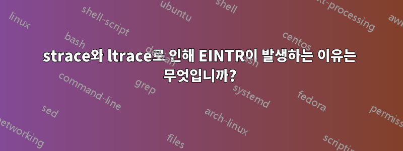 strace와 ltrace로 인해 EINTR이 발생하는 이유는 무엇입니까?