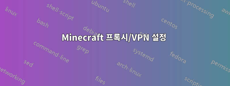Minecraft 프록시/VPN 설정