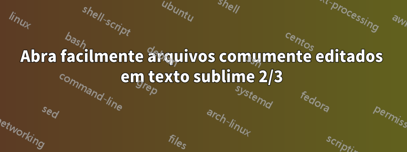 Abra facilmente arquivos comumente editados em texto sublime 2/3