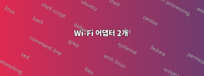 Wi-Fi 어댑터 2개