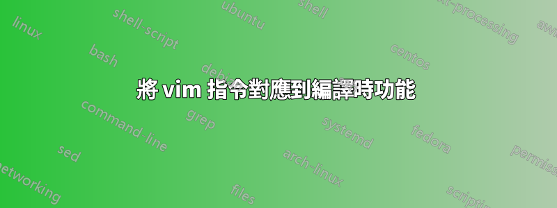 將 vim 指令對應到編譯時功能
