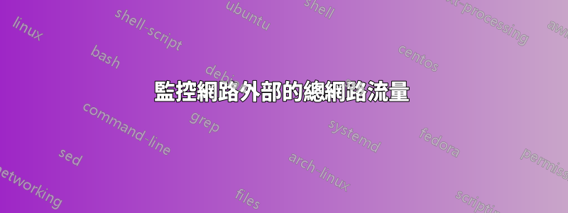 監控網路外部的總網路流量