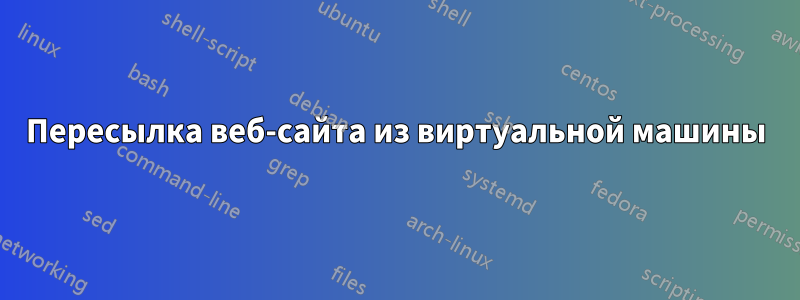 Пересылка веб-сайта из виртуальной машины