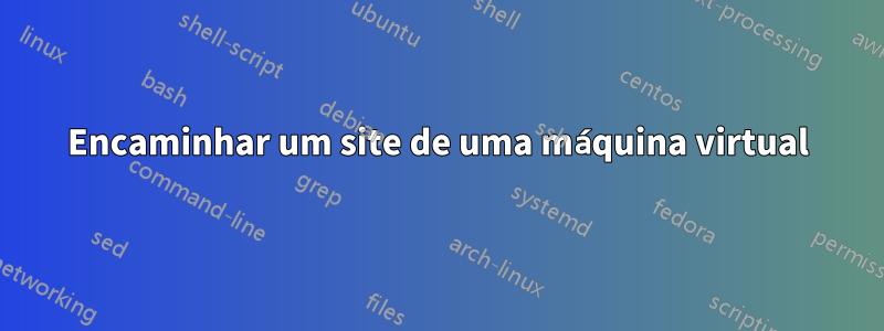 Encaminhar um site de uma máquina virtual