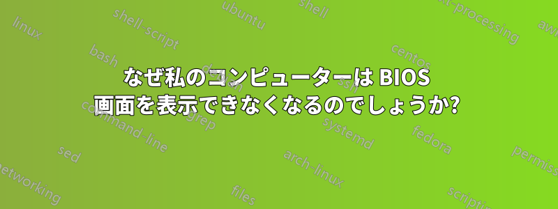 なぜ私のコンピューターは BIOS 画面を表示できなくなるのでしょうか?