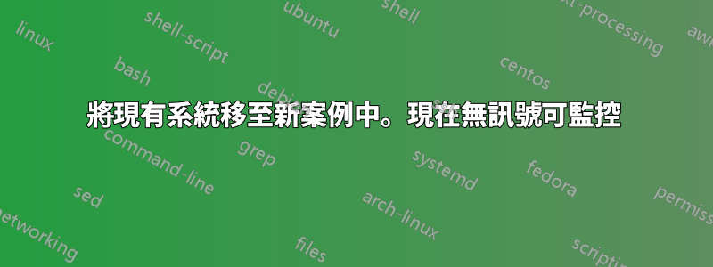 將現有系統移至新案例中。現在無訊號可監控
