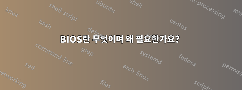 BIOS란 무엇이며 왜 필요한가요?