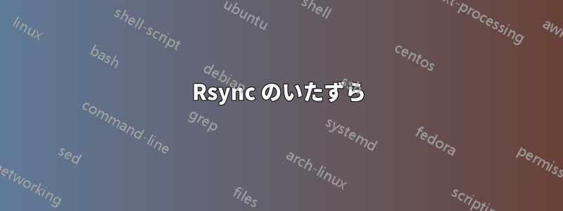Rsync のいたずら
