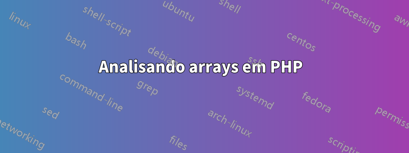 Analisando arrays em PHP 