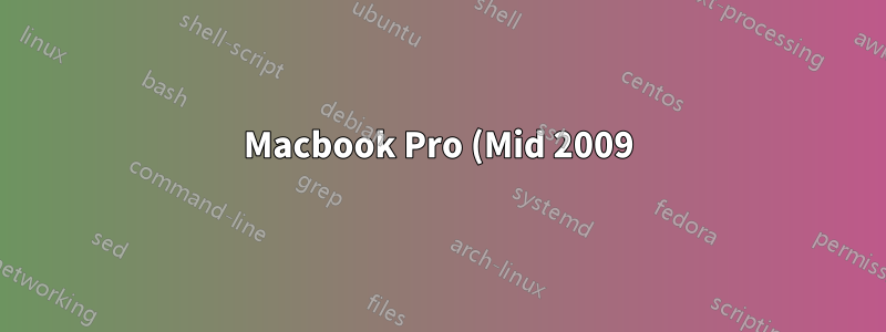 Macbook Pro (Mid 2009) は電源コードがないと起動しません