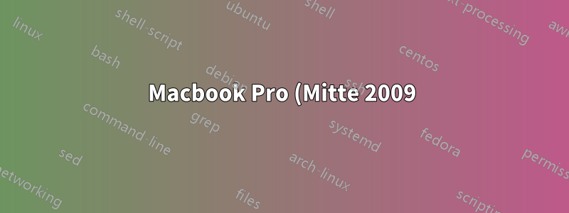 Macbook Pro (Mitte 2009) lässt sich ohne Netzkabel nicht einschalten