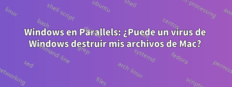 Windows en Parallels: ¿Puede un virus de Windows destruir mis archivos de Mac?