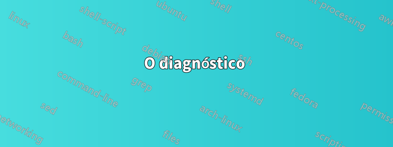 O diagnóstico