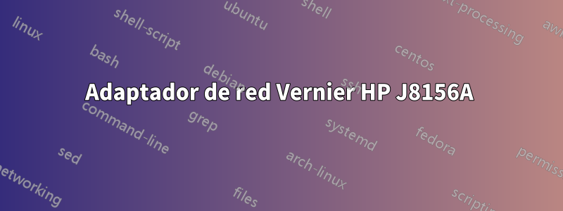 Adaptador de red Vernier HP J8156A