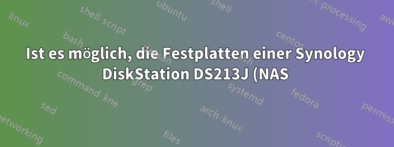 Ist es möglich, die Festplatten einer Synology DiskStation DS213J (NAS) mit einer Low-Level-Verschlüsselung zu versehen?