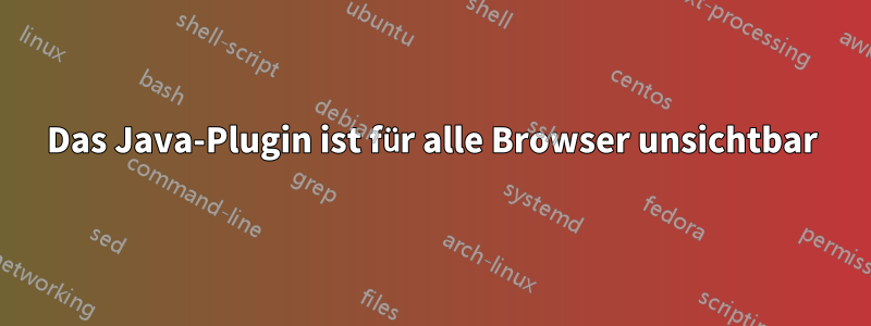 Das Java-Plugin ist für alle Browser unsichtbar