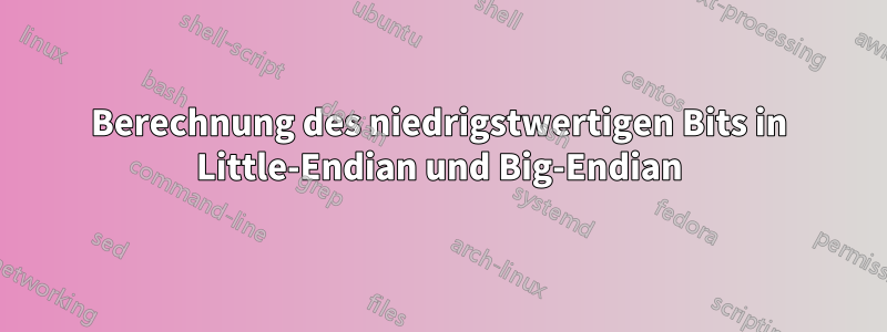 Berechnung des niedrigstwertigen Bits in Little-Endian und Big-Endian