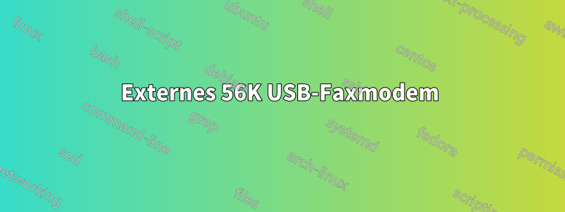 Externes 56K USB-Faxmodem