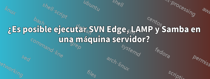 ¿Es posible ejecutar SVN Edge, LAMP y Samba en una máquina servidor?