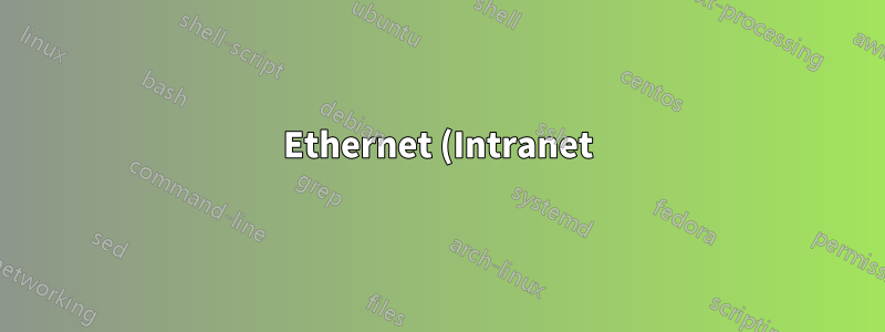 Ethernet (Intranet) und Wi-Fi (Internet) für gleichzeitiges Arbeiten