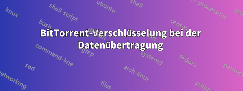 BitTorrent-Verschlüsselung bei der Datenübertragung