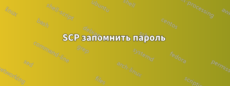 SCP запомнить пароль