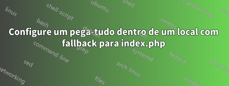 Configure um pega-tudo dentro de um local com fallback para index.php